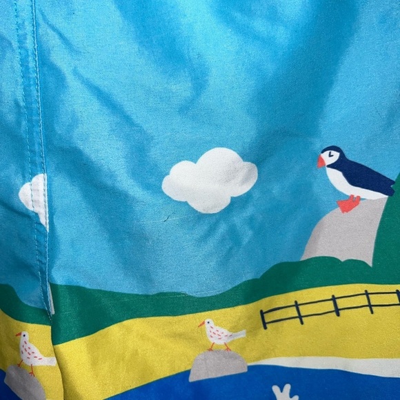 Mini Boden Swim Shorts Aqua Blue Puffins Boden 9-10 years - Picture 9 of 12
